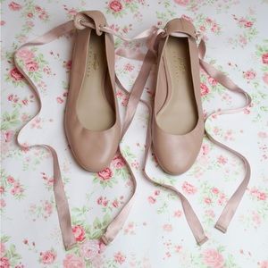 Lord & Taylor 424 Fifth Pink Ballet Flats